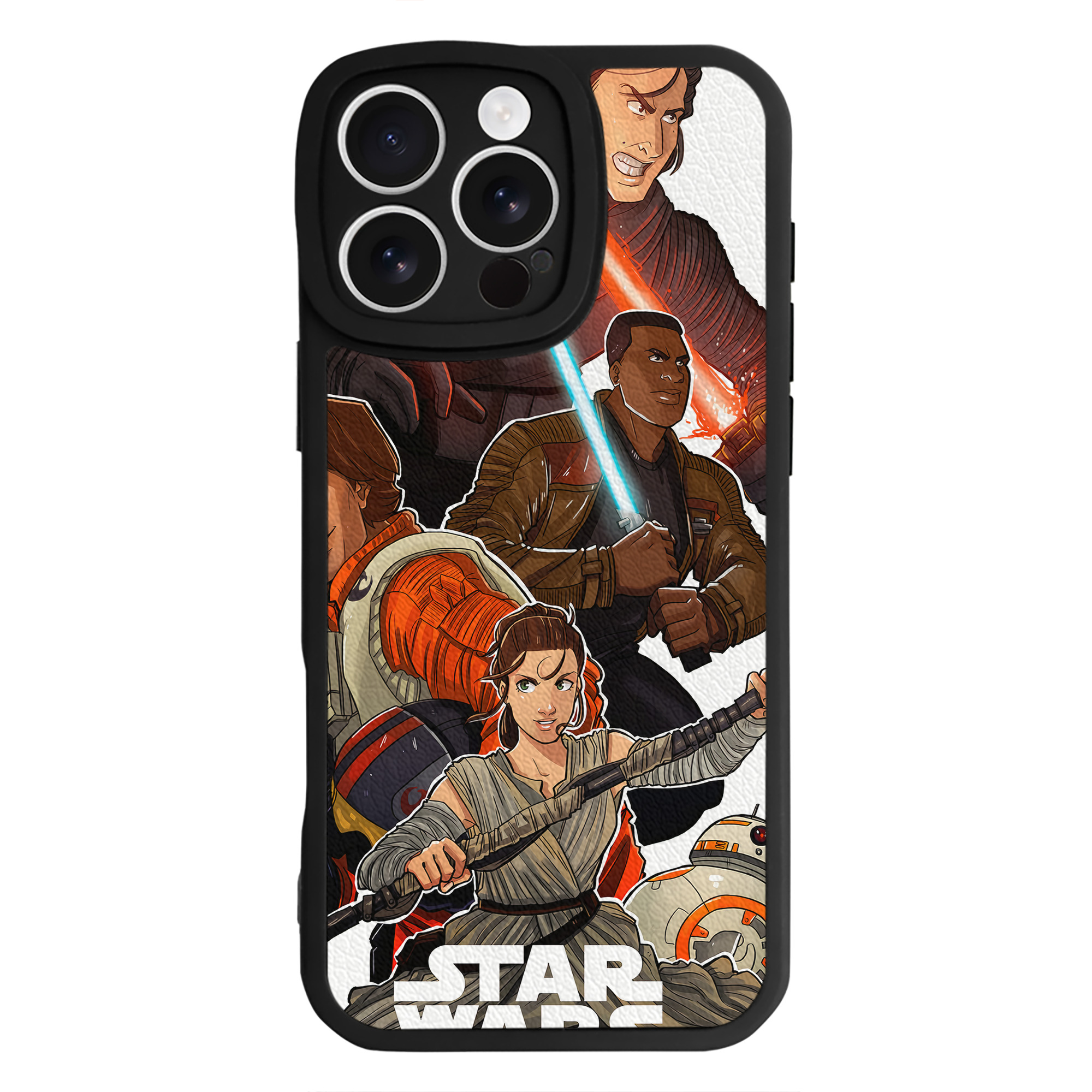 （画像用） スター・ウォーズ Star Wars 【iPhone 16シリーズ対応】シリコンスマホケース（レザー調） 材質：シリコン